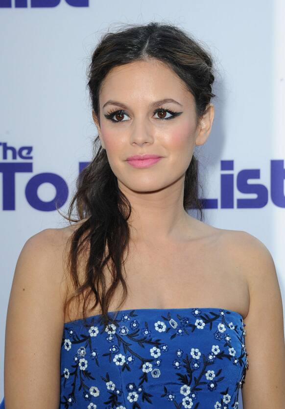 Rachel Bilson arrives at the Los Angeles premiere of