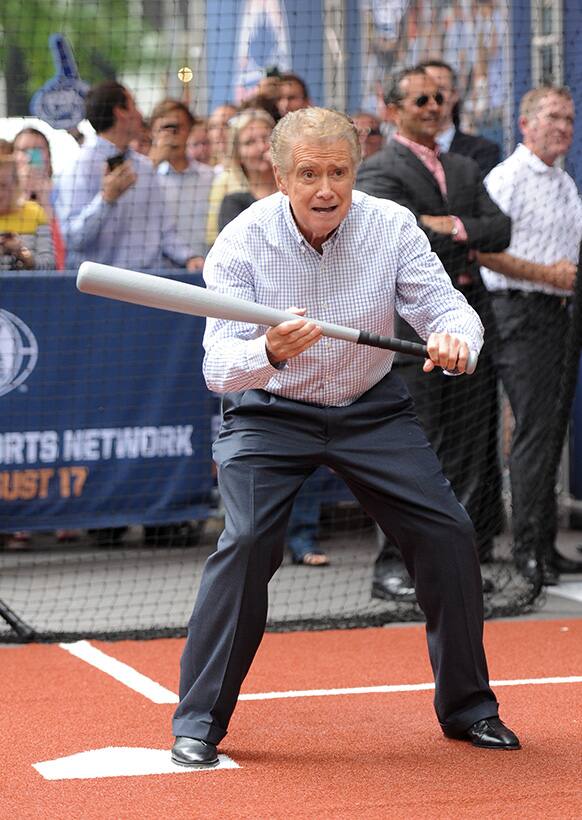 Television personality Regis Philbin participates in a FOX Sports 1 press event to launch the new show he will co-host called the