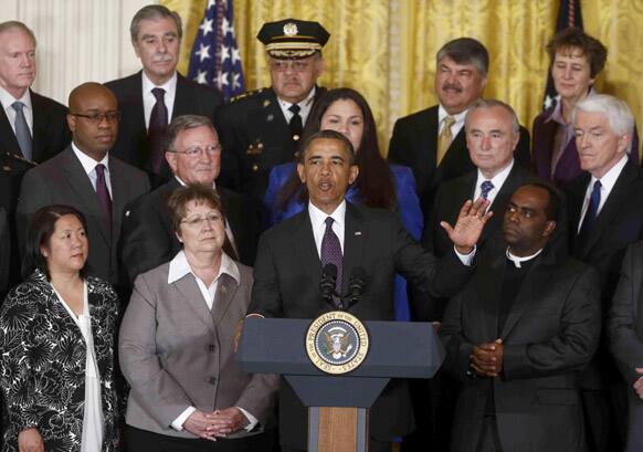 President Barack Obama speaks about immigration reform in the East Room of the White House in Washington.