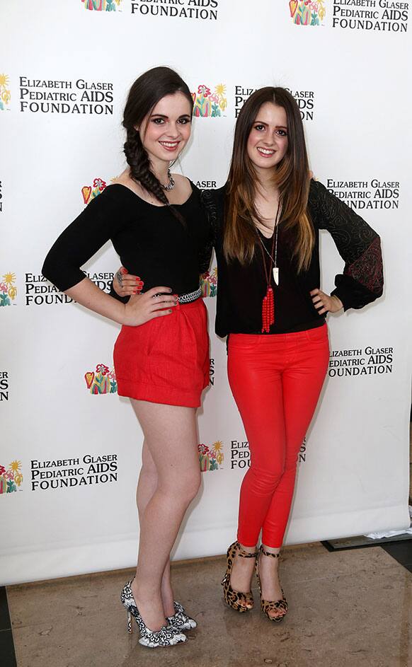 Vanessa and Laura Murano arrive at Elizabeth Glaser Pediatric AIDS Foundation`s 24th Annual