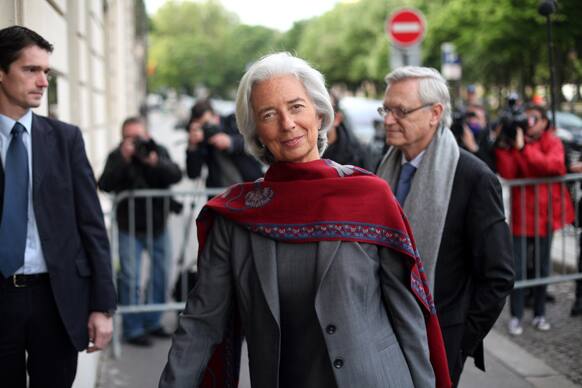 International Monetary Fund chief Christine Lagarde arrives for a second day of the court hearing at a special court house, in Paris.