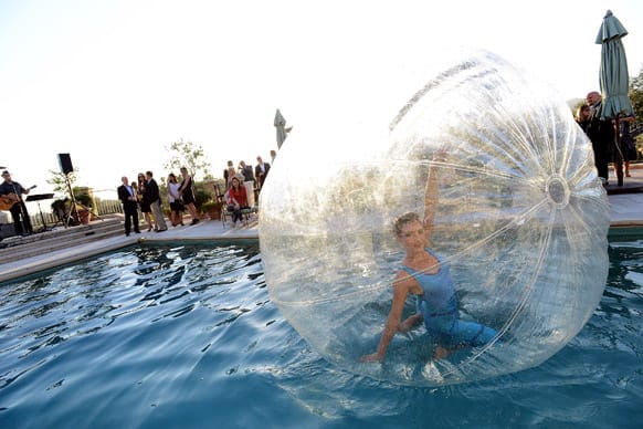 A general view of atmosphere of a water ball at An Evening with No Limits sponsored by Starkey Foundation in Los Angeles.