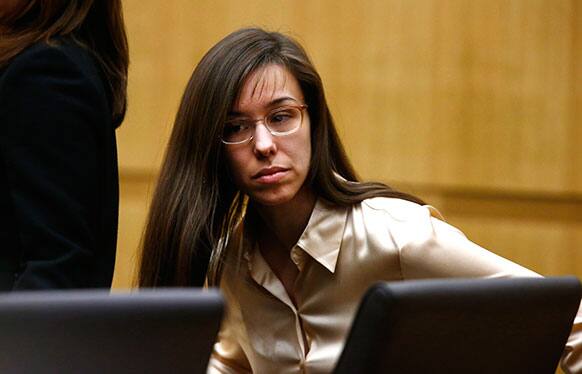 Jodi Arias appears for the sentencing phase of her trial at Maricopa County Superior Court in Phoenix.