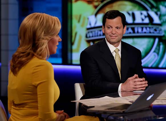 Former JPMorgan Chase co-COO Frank Bisignano is interviewed by Melissa Francis on the Fox Business Network, in New York.
