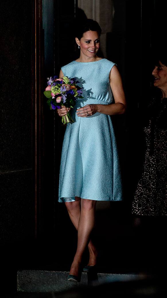 Britain`s Kate the Duchess of Cambridge, in her capacity as patron of