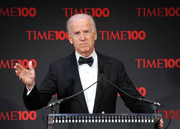 Vice President Joseph Biden speaks at the TIME 100 gala celebrating the