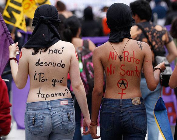 Women march during what organized call a
