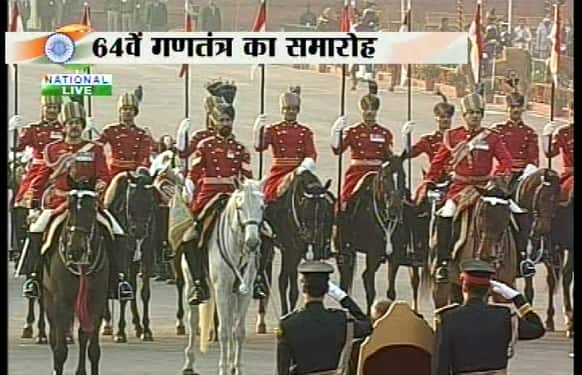 Beating Retreat ceremony 2013 - three days after India celebrated 64th Republic day on January 26.