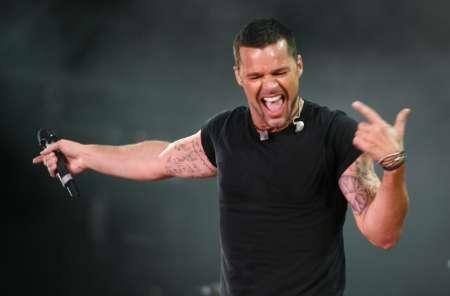 Ricky Martin performs during 