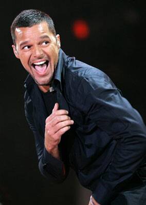 Ricky Martin, of Puerto Rico, dances during an ALAS, Latin America in Solidarity Action, Foundation concert in Mexico City.