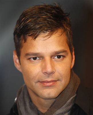 Latin singer Ricky Martin poses for the photographers after the start of the RTL donation-marathon in Cologne, Germany.