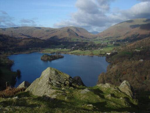 Helm Cragg is a short but beautiful walk from the lake. Loughrigg Fell is a popular choice for rambles. It arguably commands the best views of the lake and stands close to Ambleside, where Wordsworth lived in later years.