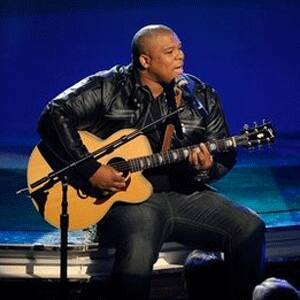 Michael Lynche performs on the singing competition series, 'American Idol' in LA.