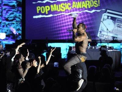 Flo Rida performs at the 27th Annual ASCAP Pop Music Awards in Los Angeles.