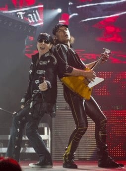 Scorpions performing during their farewell tour 'Get Your Sting And Blackout' in Germany.