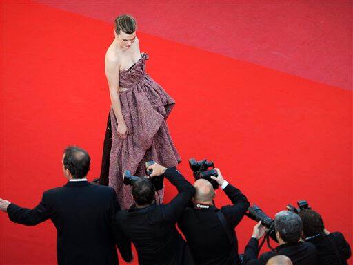 Actress Milla Jovovich arrives for the screening of the film 