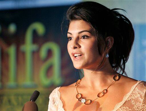 Bollywood actress Jacqueline Fernandez addresses a media briefing ahead of the International Indian Film Awards (IIFA) in Colombo, Sri Lanka.