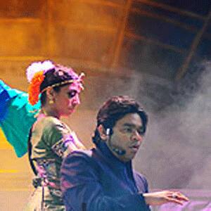 Oscar winner A R Rahman performed live at Atlantic City Concert in USA. 