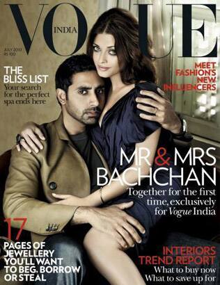 Aishwarya Rai Bachchan and Abhishek Bachchan | Vogue July 2010 