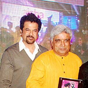 Anil Kapoor and Javed Akhtar at the music release of ‘Aisha’ in Mumbai.