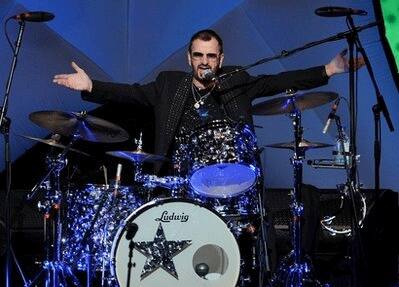 Musician Ringo Starr performs with his All Starr Band at Radio City Music Hall in NY.