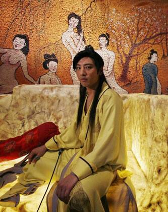 Japanese actor Hayama Hiro poses during the making of 