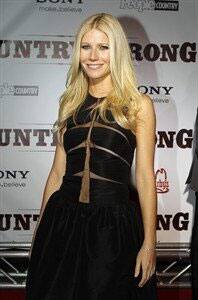 Gwyneth Paltrow spotted at the premiere of the film 'Country Strong'.