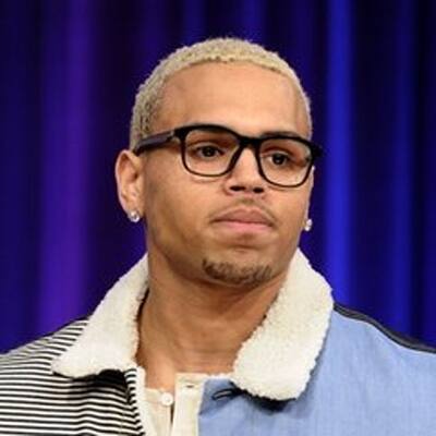 Singer Chris Brown makes an appearance on BET's 106 & Park show in New York.