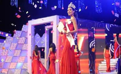 Kanishtha Dhankhar, Miss India World 2011, during Pantaloons Femina Miss India 2011 held in Mumbai.