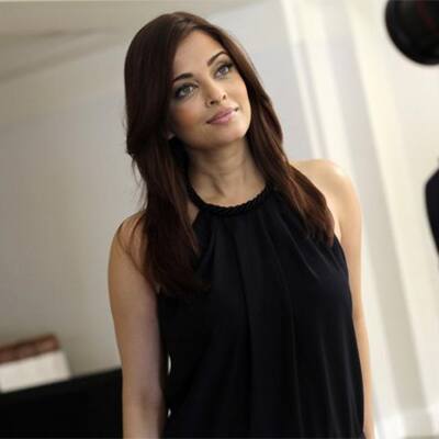 Aishwarya Rai poses for the press during a photo op at Cannes Film Festival.