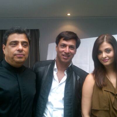 Madhur Bhandarkar, Ronnie Screwvala, Aishwarya Rai at the Cannes Film Festival.