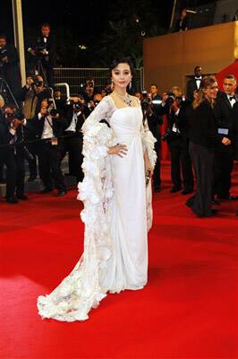 Actress Fan Bingbing arrives for the screening of Polisse at the 64th international film festival, in Cannes.