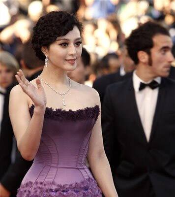 Actress Fan Bing Bing arrives for the screening of The Artist at the 64th international film festival, in Cannes.