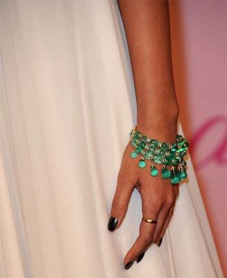 Actress Sonam Kapoor (Bracelet) attends the Diamonds Are Girls Best Friend event during the 64th Annual Cannes Film Festival.