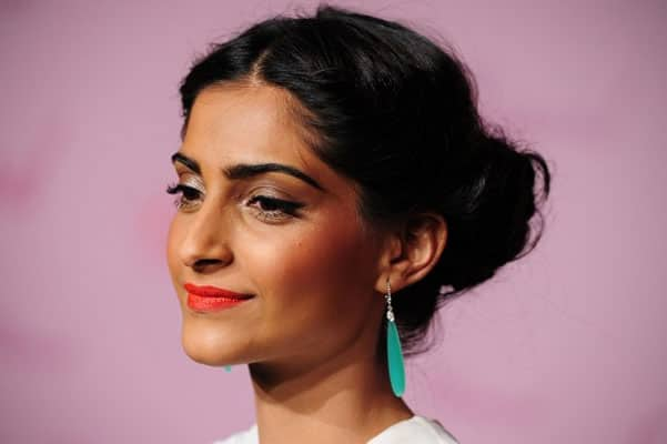 Indian actress Sonam Kapoor poses during the photocall of the Chopard's party at the 64th Cannes Film Festival.