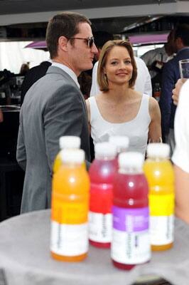 Writer Kyle Killen and actress Jodie Foster attend a Hollywood Reporter party honoring Jodie Foster presented by vitaminwater during the 64th Annual Cannes Film Festival.