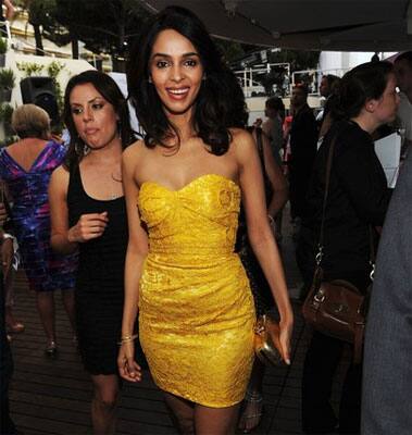 Mallika Sherawat attends the 'The Beaver' Party during the 64th Annual Cannes Film Festival .