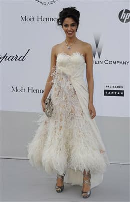 Mallika Sherawat for the amfAR Cinema Against AIDS benefit at the Hotel du Cap-Eden-Roc, during the 64th Cannes international film festival, in Cap d'Antibes, southern France.