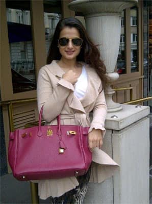 Amisha Patel spotted in London.