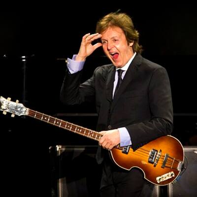 Paul McCartney performs in Rio de Janeiro, Brazil.