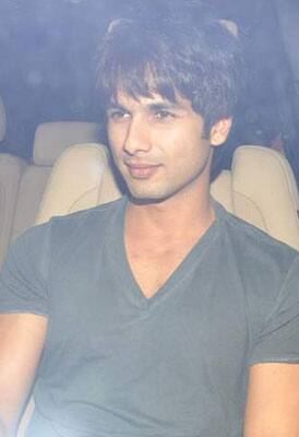 Shahid Kapoor spotted at Karan Johar's birthday bash.