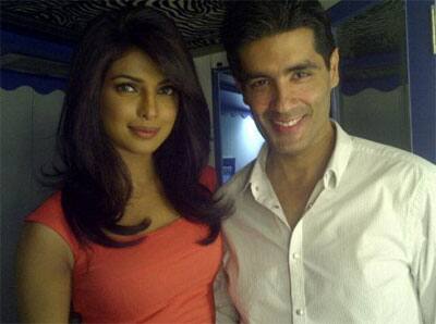 Manish Malhotra posted this pic of his with Priyanka Chopra on twitter. 