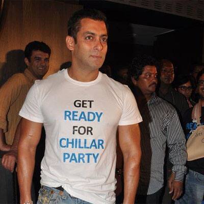 Salman Khan at Chillar Party media meet.