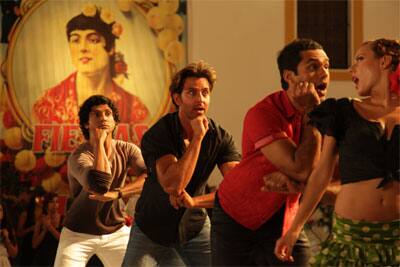 A still from Hrithik Roshan, Farhan Akhtar and Abhay Deol starrer 'Zindagi Na Milegi Dobara'.