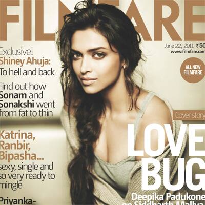 Deepika Padukone looks ethereal on the covers of Filmafare magazine.