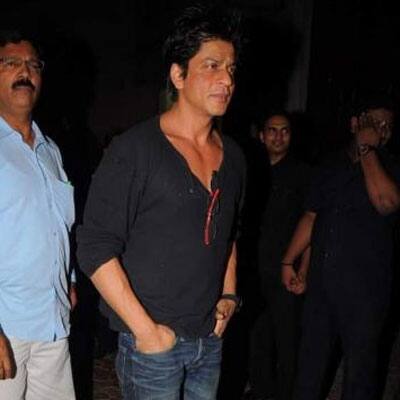 Shahrukh Khan spotted at Shilpa Shetty's birthday bash.