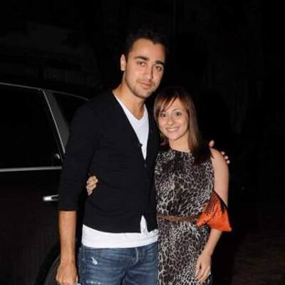 Imran Khan and wife Avantika spotted at Sonam Kapoor's birthday bash.