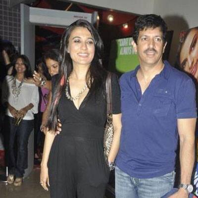 Mini Mathur and her husband at Always Kabhi Kabhi premiere .