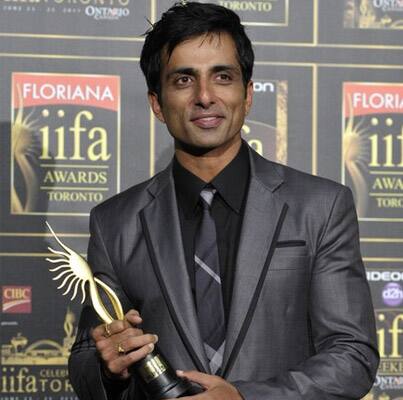 Actor Sonu Sood hold his award for best performance in a negative role for his work in 