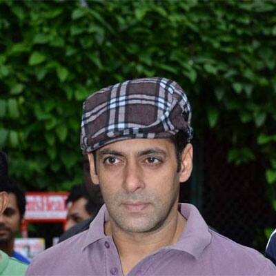 Bollywood actor Salman Khan spotted at Men's Health soccer match in Mumbai.